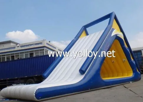 Hot Inflatable Freefall Water Floating Slide for Beach Fun