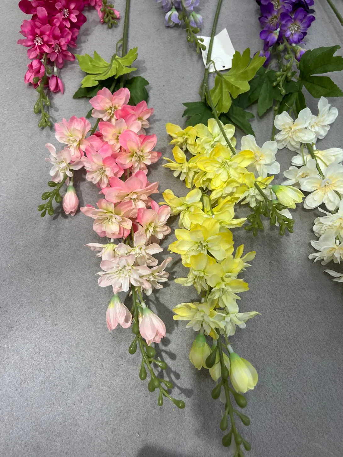 La soie Delphinium fleur Delphinium à tige unique pour la décoration de fleurs de mariage