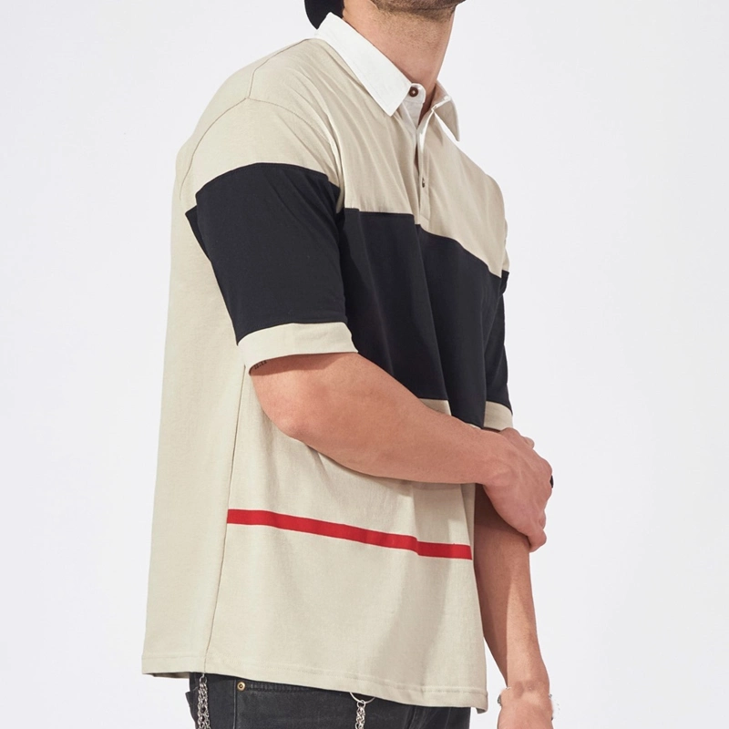 Soft Cotton Workout Golf Shirts Men Oversized Polo T Shirt