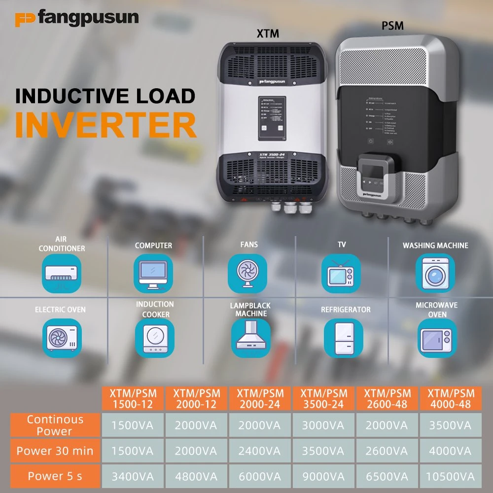 2023 Nuevo inversor/cargador híbrido Xtm 4000-48 CC a CA Inversor de onda sinusoidal pura 48V 110V 230V 4000W 8kw 12kw
