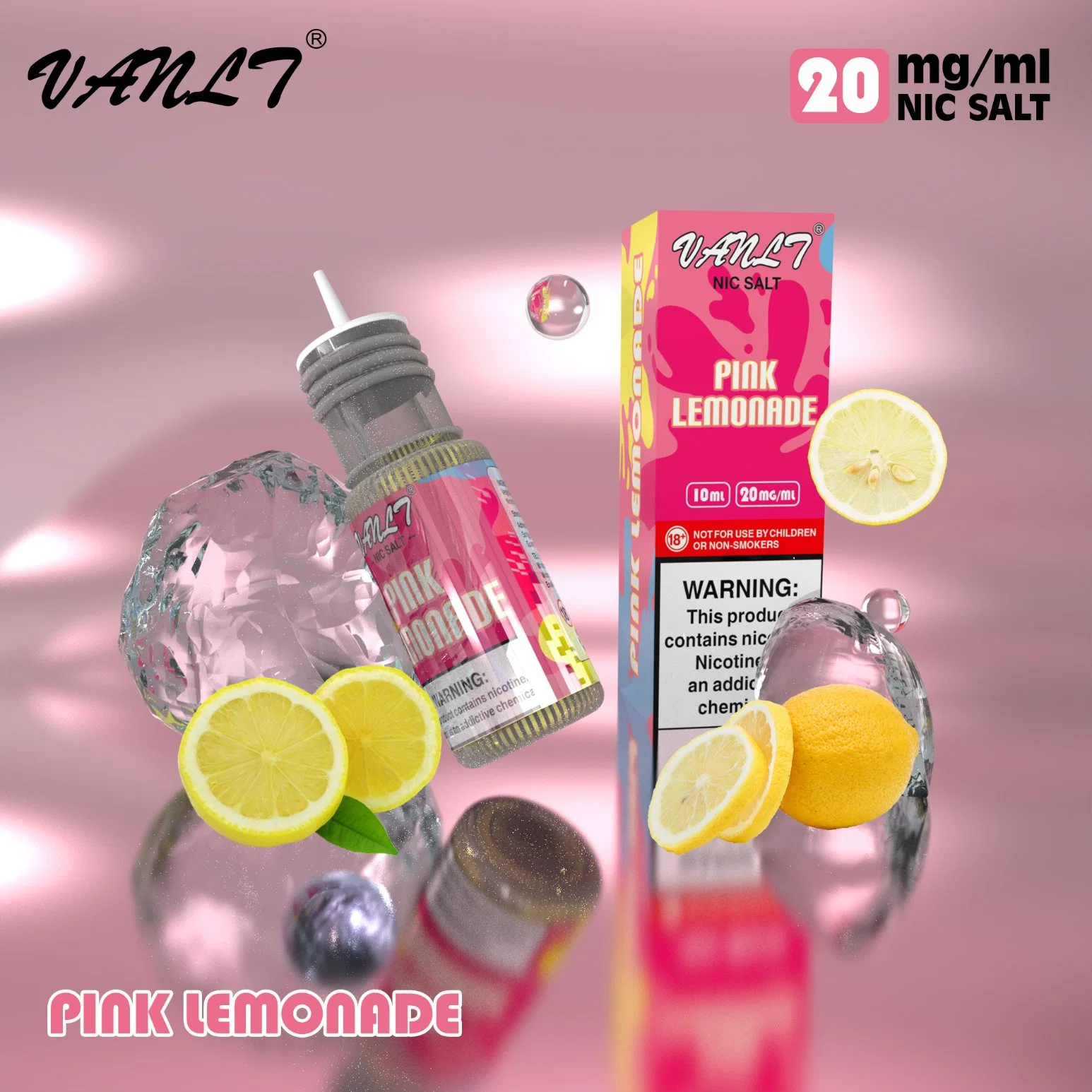 10ml Pet Bottles Pink Lemonade Electronic Liquid