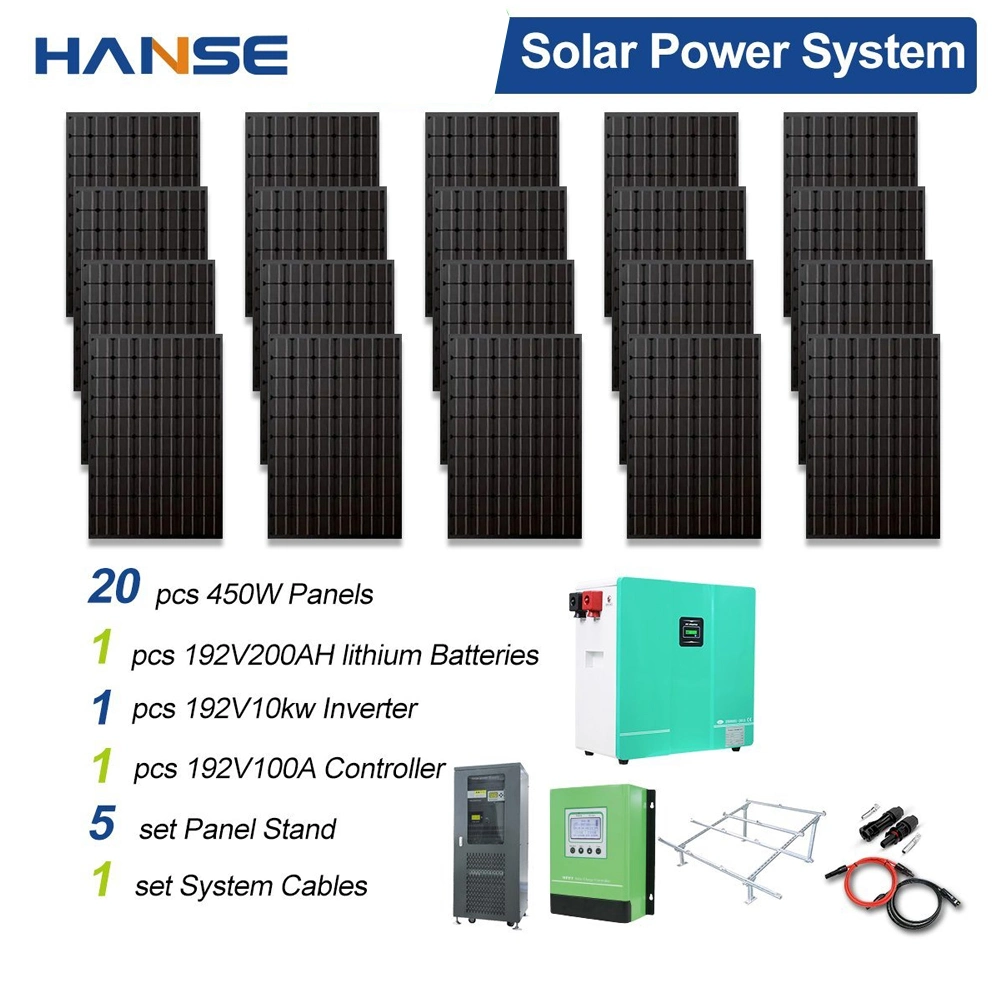 Systèmes de stockage de batteries à énergie solaire 10kw 20kw 30kw solaire domestique Système de stockage d'énergie système d'énergie solaire 20 kw