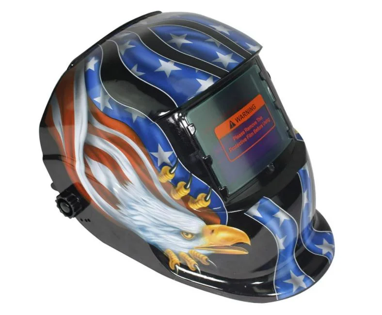 Factory Supply Solar Powered Welding Helmet Auto Darkening Hood with Adjustable Shade Range 4/9-13 for MIG TIG Arc Welder Mask