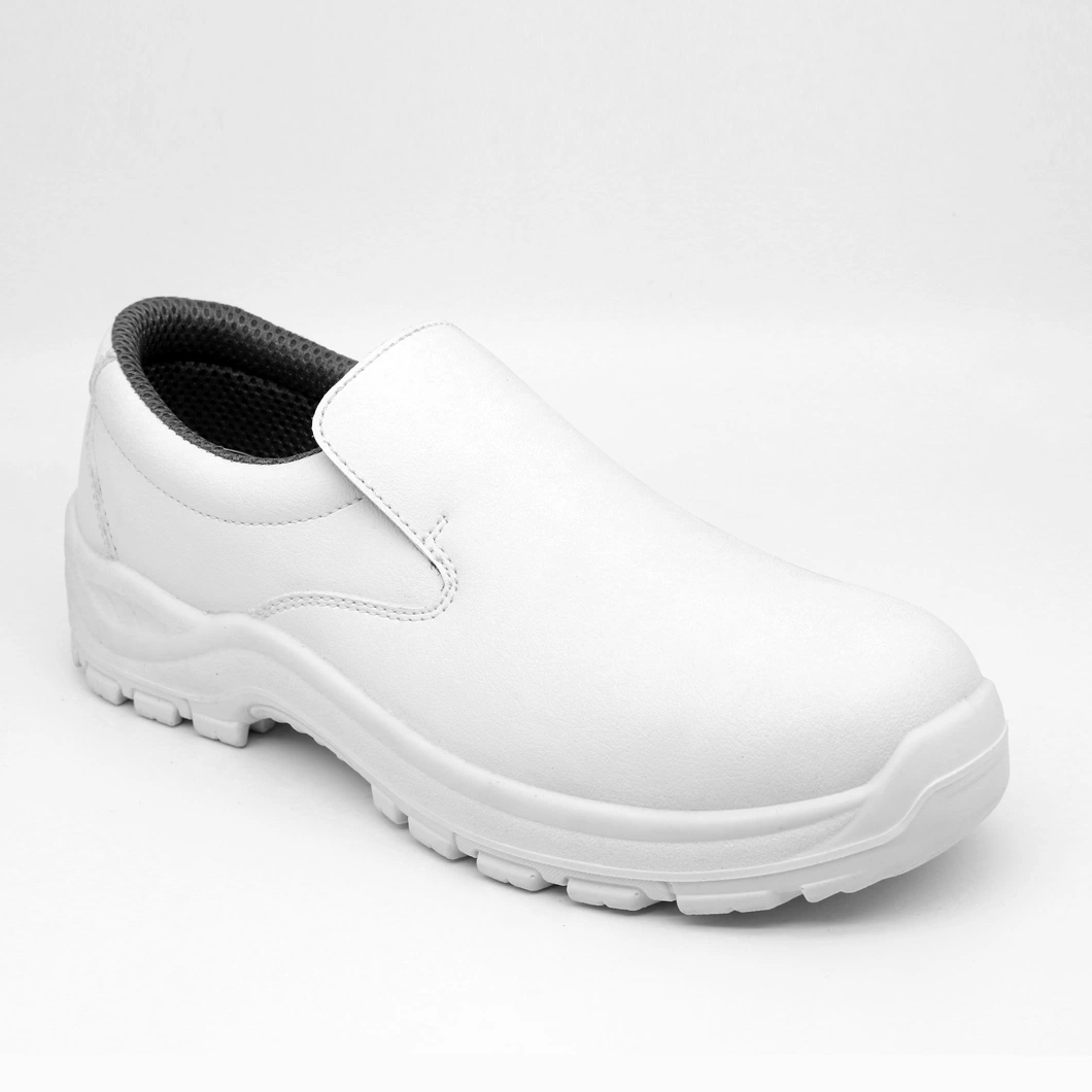 Slip-on Puntera Zapato de seguridad de trabajo higiénicas blanco