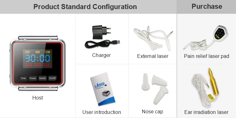 Wirst Watch Medical Laser Therapy Equipment for Cardiovascular and Cerebrovascular Diseases