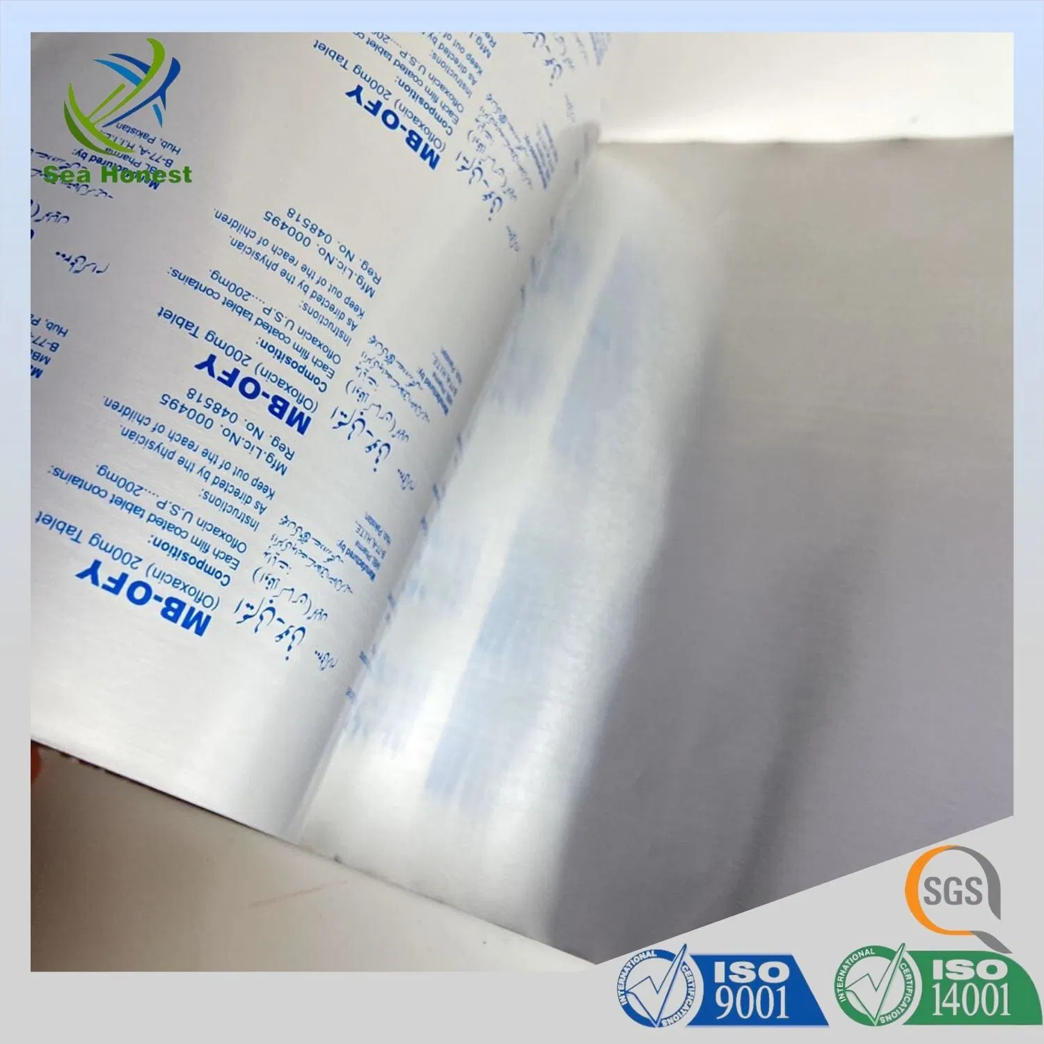 25um Pharma Grade Tablet Capsule Blister Packaging Ptp Aluminum Foil