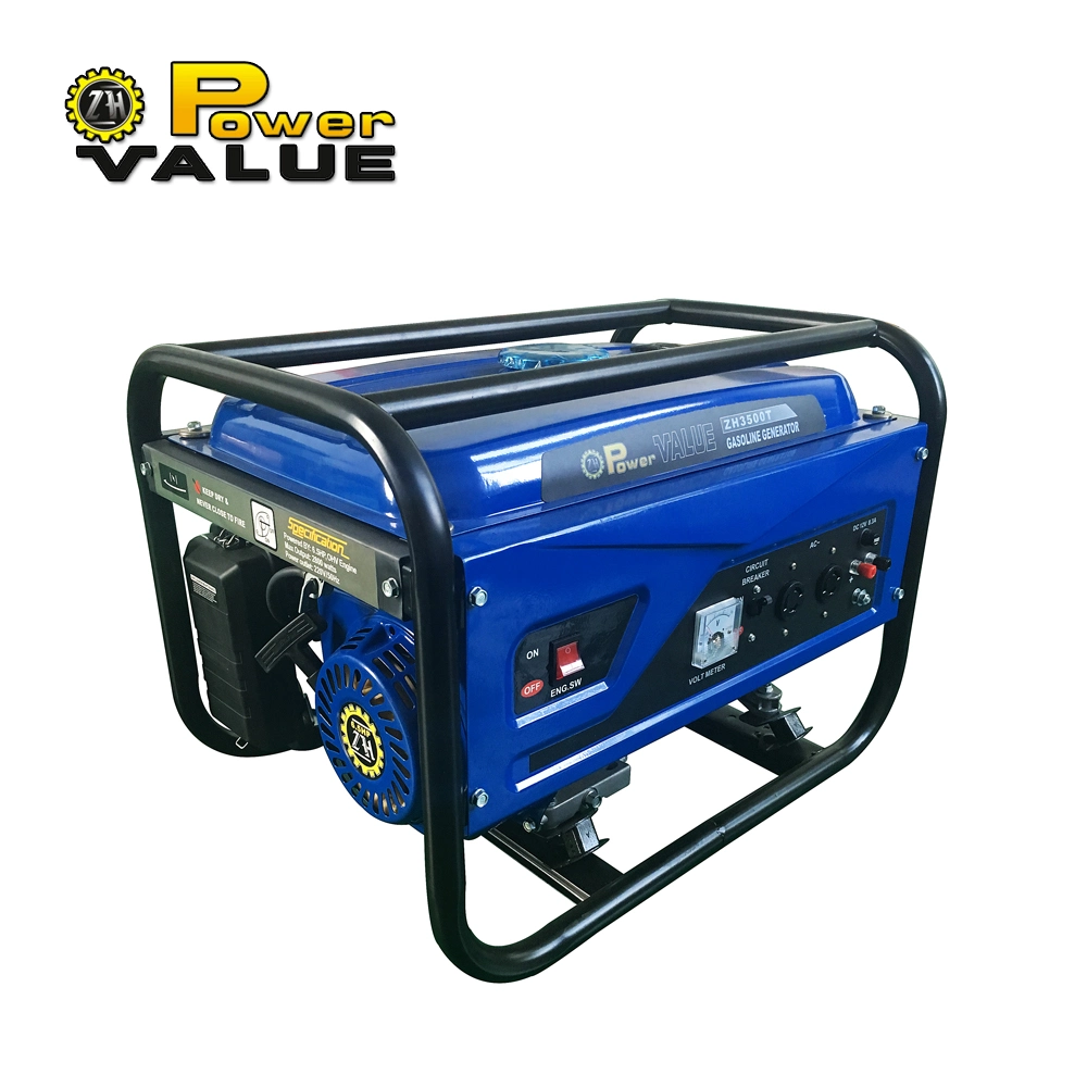 Power Value 2.5kw Rated Power 220V Portable Gasoline Generator Fob Ningbo