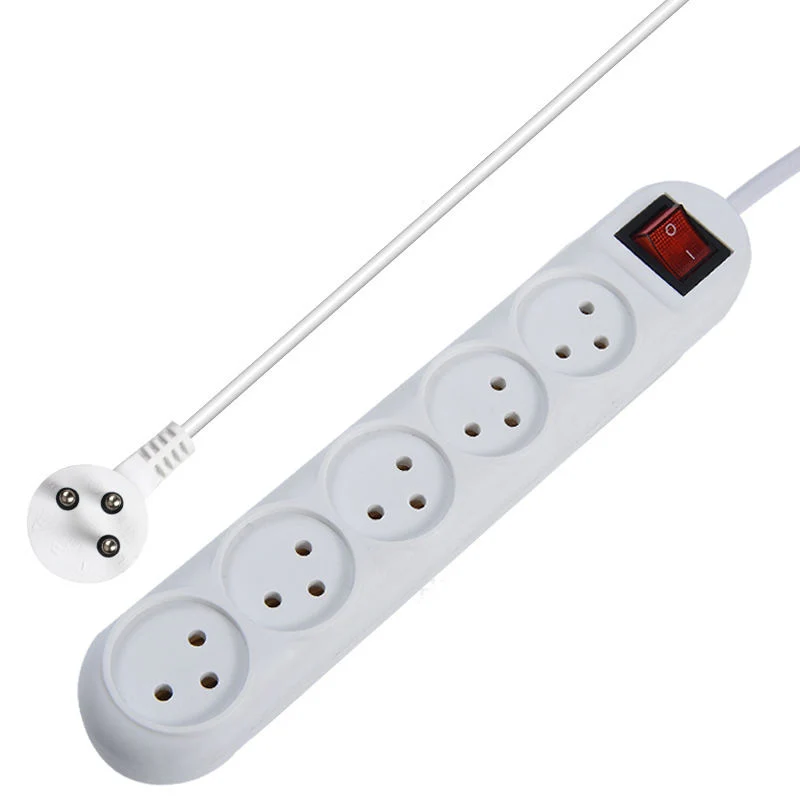 Factory Wholesale/Supplier Smart Power Strip 4way with Switch 1 1.5 2m White Hot Sell Israel Tabletop Extension Cables Socket