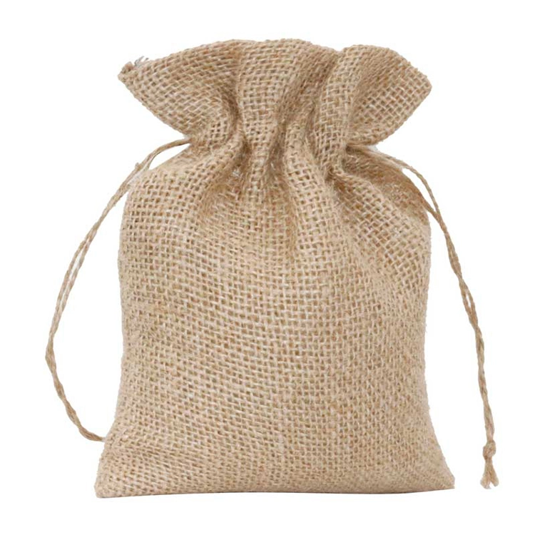 Custom Wholesale/Supplier Drawstring regalos cosméticos pequeñas Mini Gunny Jute Bags