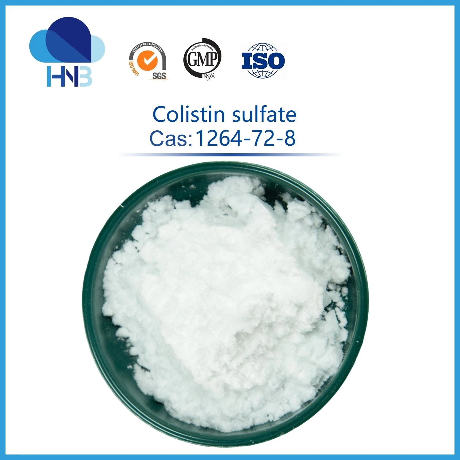 1264-72-8 Veterinary Medicine Raw Powder 99% Colistin Sulfate Sulphate Colistin