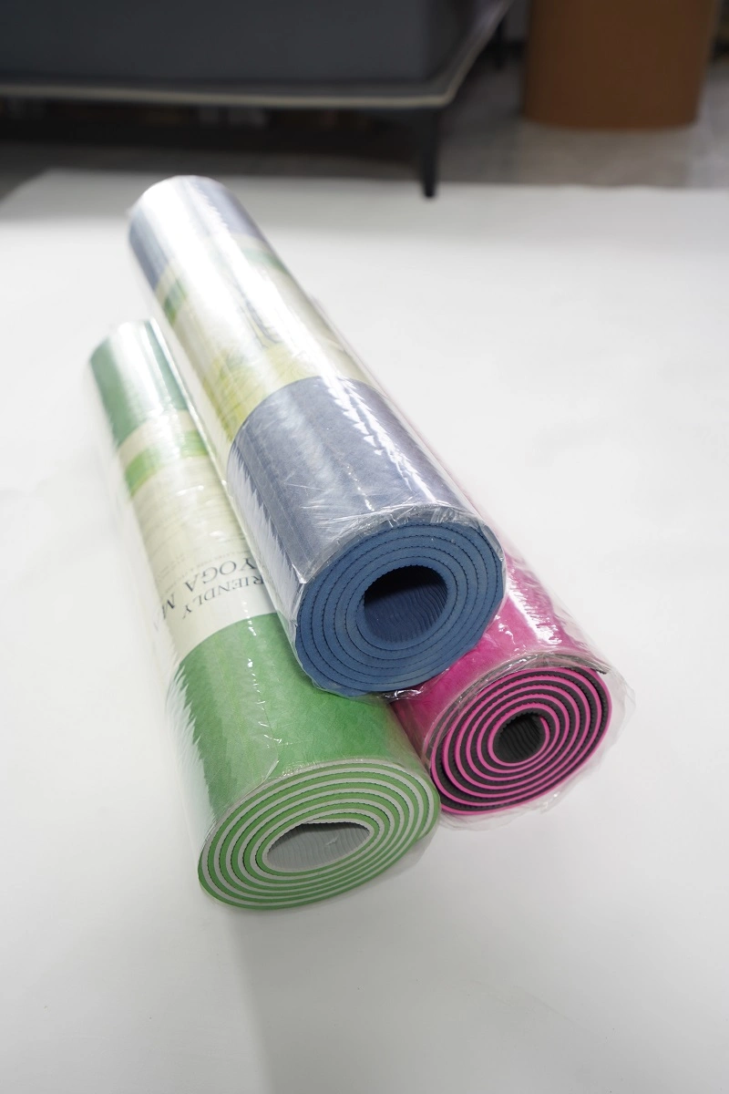 Wholesale Cheap Custom Printed Eco Friendly Non Slip TPE Yoga Mat