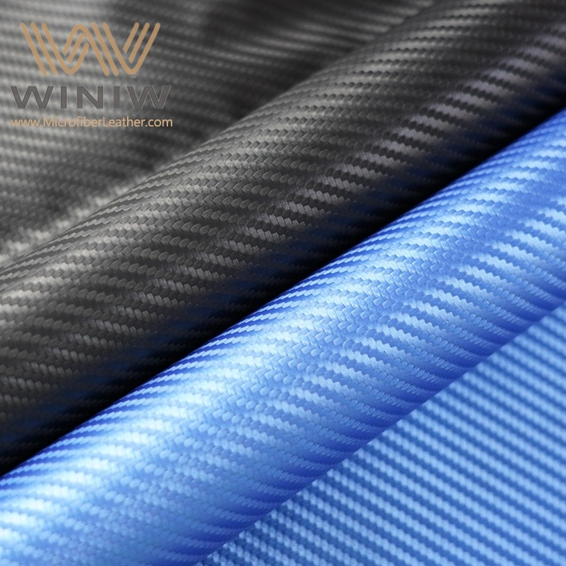 Stroh Mat Textur Carbon Fiber Auto Sitzbezüge Design Materialien Universal-PVC-Leder von hoher Qualität