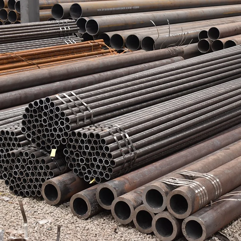 China Suppliers A53 Q235 Q345 ASTM Carbon ERW Mild Iron Round Welded Steel Pipes Price