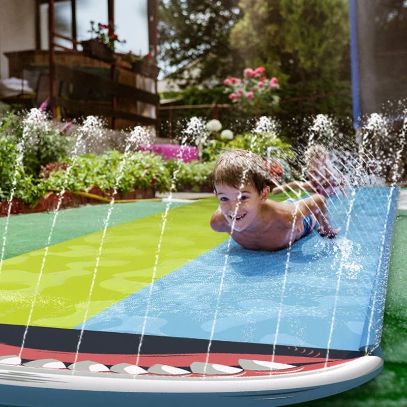 New Design Outdoor Home Use Inflatable Water Slides Sprinkler Backyard Inflatable Slide