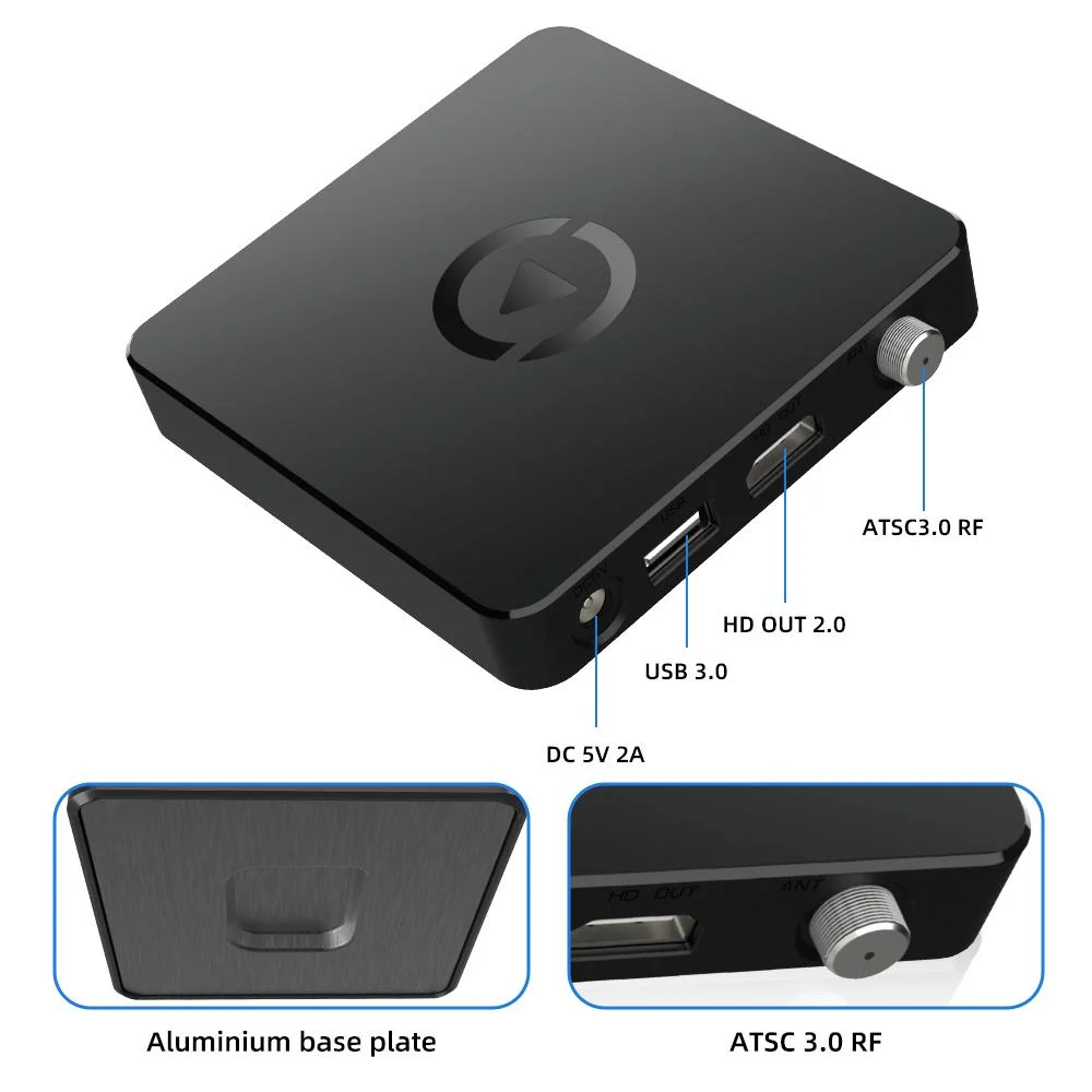 Heiße Verkäufe 2+8GB TV-Box ATSC 3,0 4K ATSC-Set Top Box Digital Android ATSC3,0 TV-Tuner