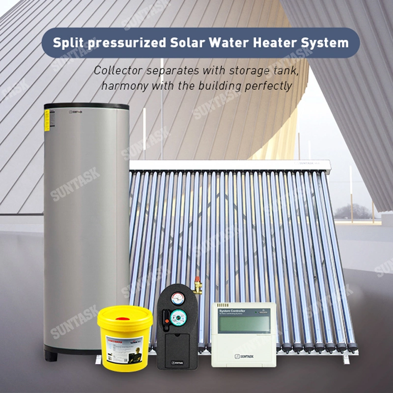 Pressurized Split Solar Hot Water System with Solar Keymark