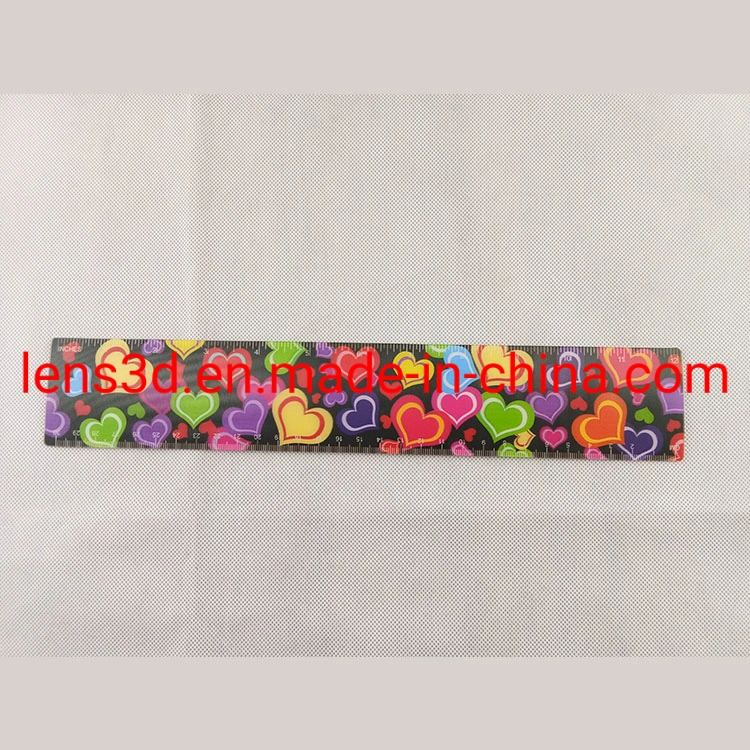 High quality/High cost performance  PP Plastic 3D Effect Straight Ruler Lenticular Printing 3D Ruler