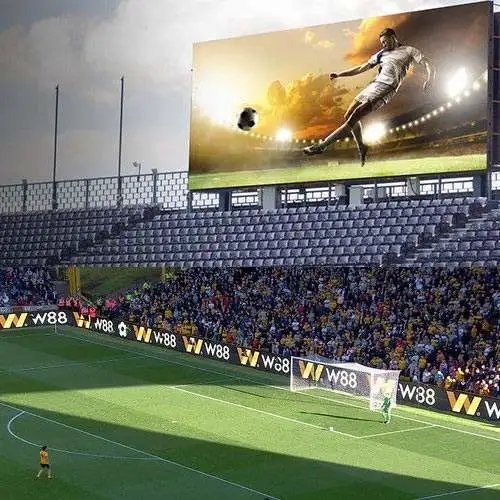 Stade sportif périmètre mur vidéo de plein air du panneau de la publicité de bannière de l'écran carte P6 6mm P10 Affichage LED de la Cour de football