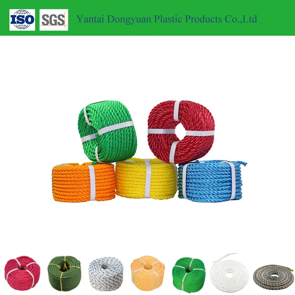 Wholesale/Supplier Supplier High Strength 3 Strands Plastic Twisted PE Fishing Ropes