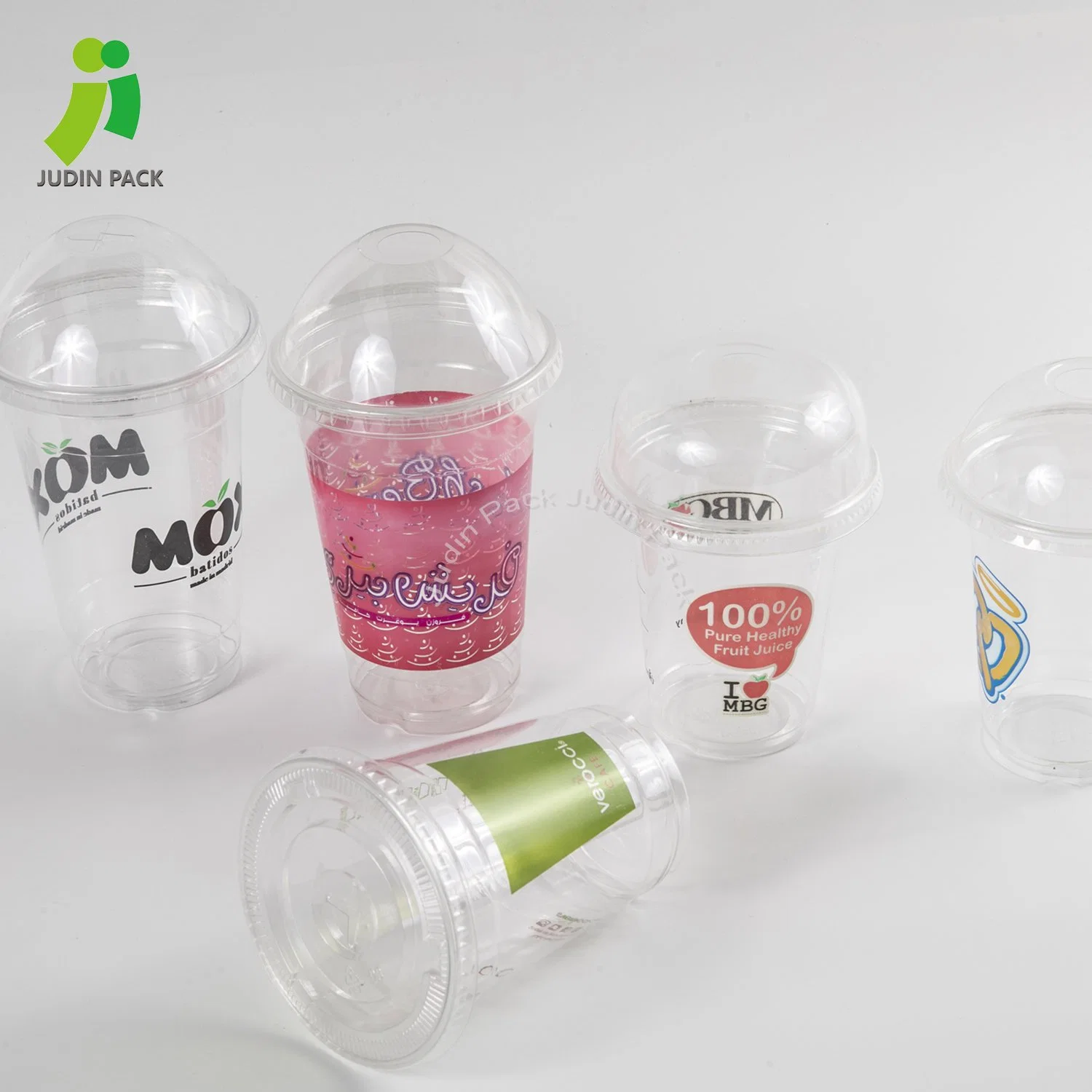 250ml-650ml High Transparent Disposable Pet Plastic Cold Drinking Cups