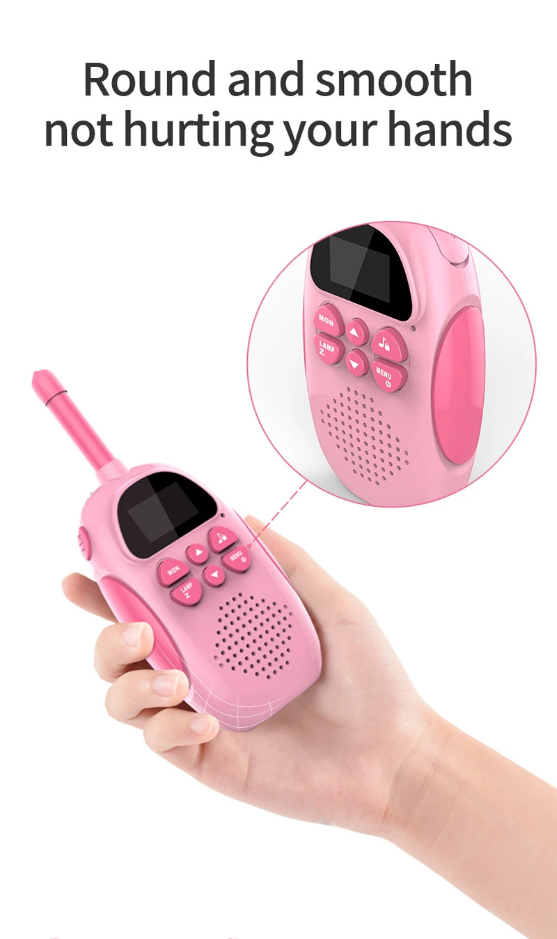 Walkie talkies para crianças Walkie Talkie recarregável para adultos com carregador Conjunto de rádio de duas vias