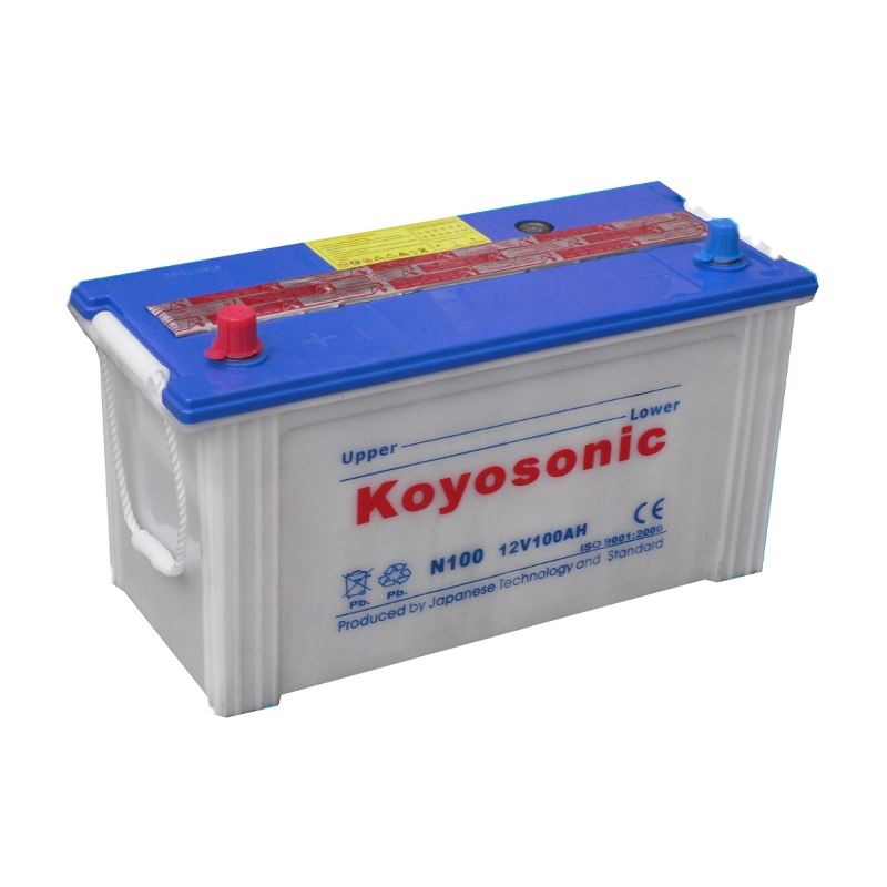 Tank Battery Car Start Auto Battery 12V 100ah Tank Battery for Cell