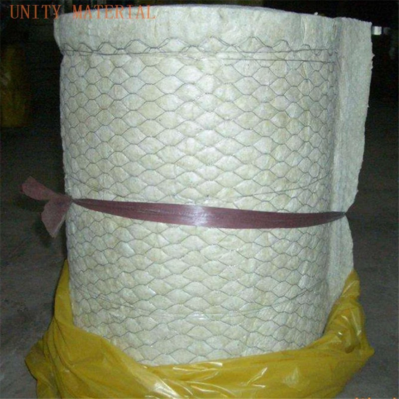 Fireproof Foiled Rock Wool Insulation Flame Retardant Grade Level A1 Mineral Wool Blanket