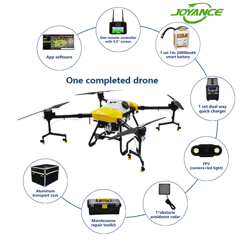 16L Agricultural Fumigation Spraying Drones for Paddy Fields