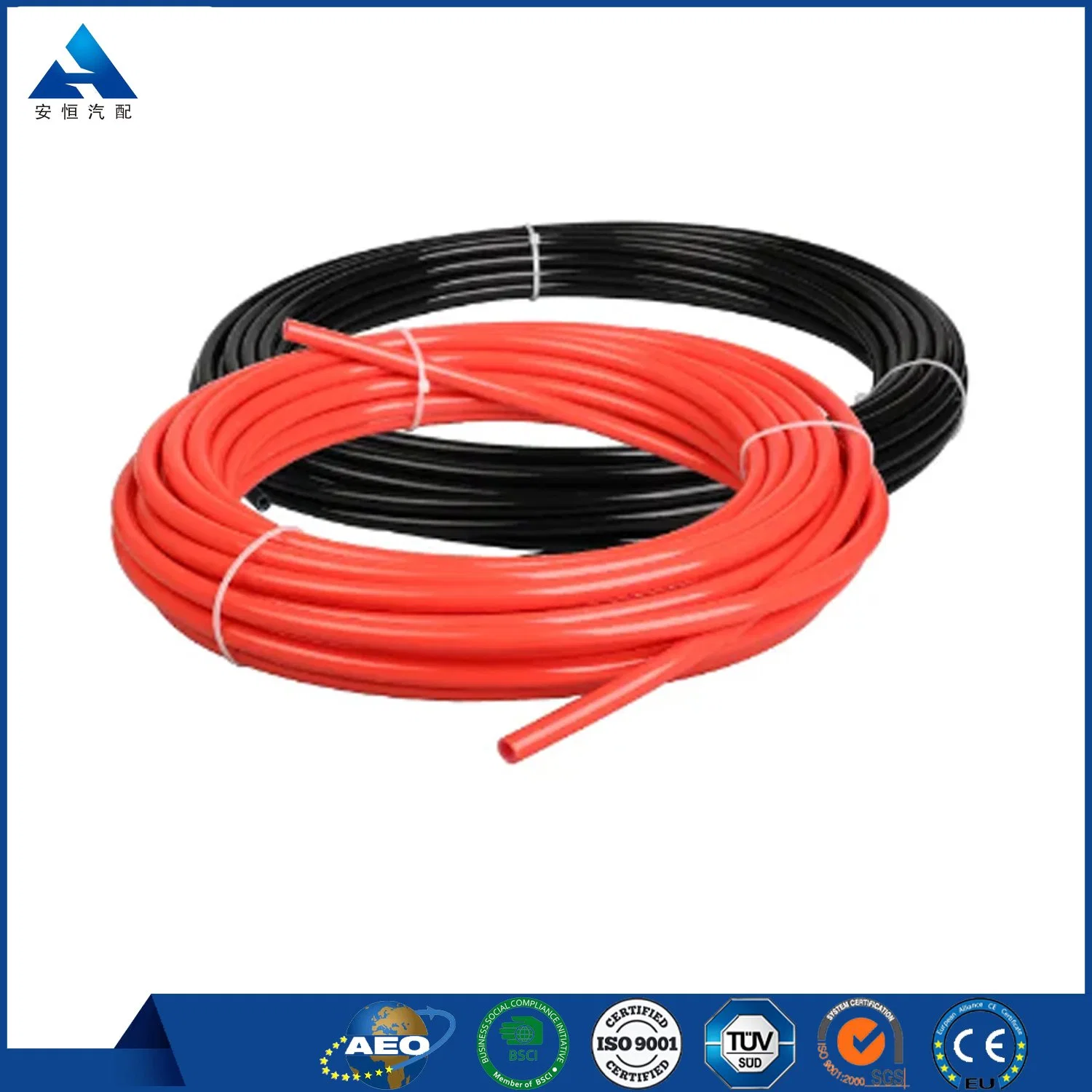 Corrosion Resistance and Low Price Hollow Gas Nylon Tube Blue Coiled Hose 12mm*9mm for Pneumatic Tools Hot for Sale