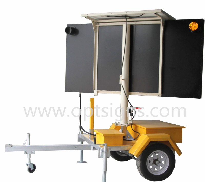 Australian Standard Trailer Mounted Arrow Sign Solar Flashing Directional LED Arrow Board