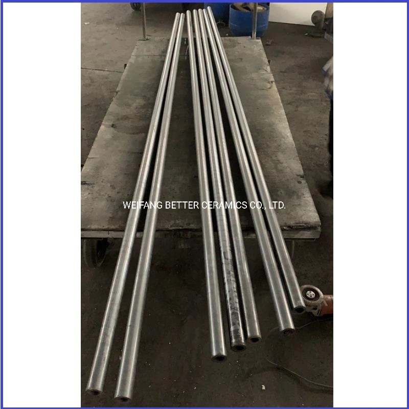 Polished Sisic roller straightness 0.1% for daily porcelain kiln