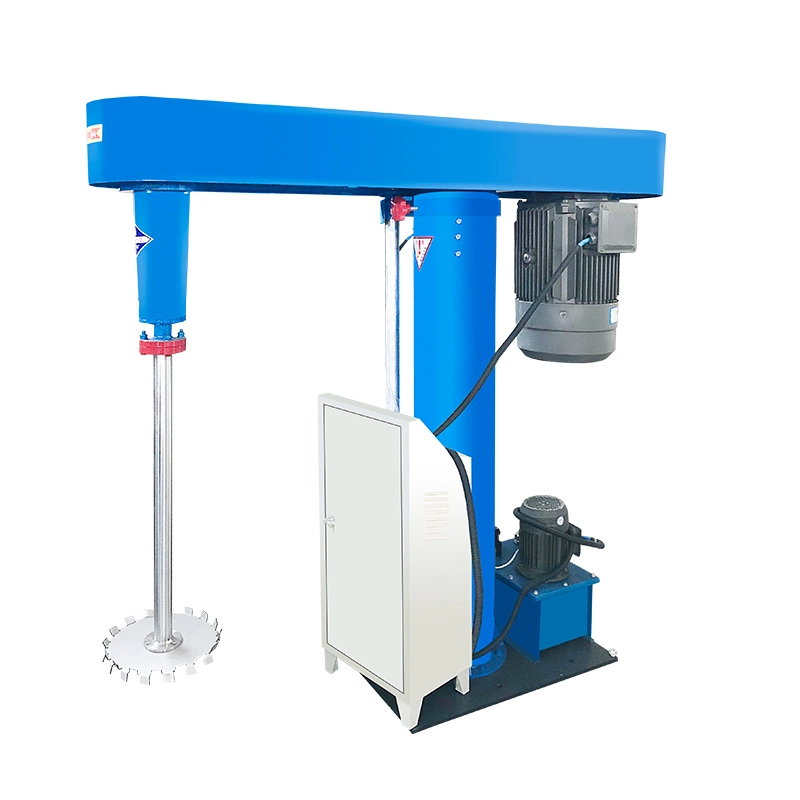 Hydraulic Lifting High Speed Paint Ink Mixing Machine China Good Quality Single Shaft Hydraulic Lifting Paint Color Mixing Machi