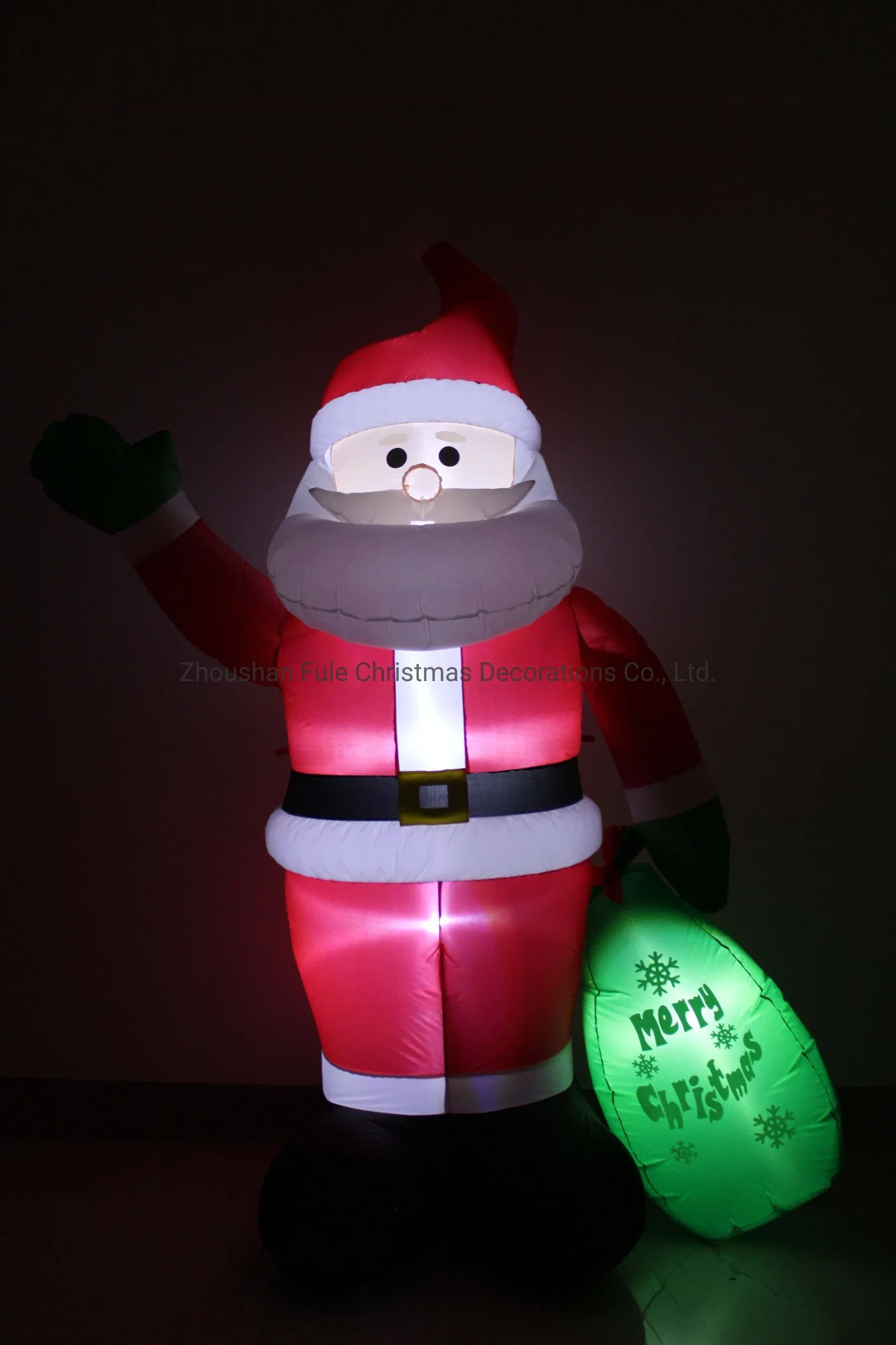 Santa de Navidad inflable gigante con bolsa de regalo FL23QS-227