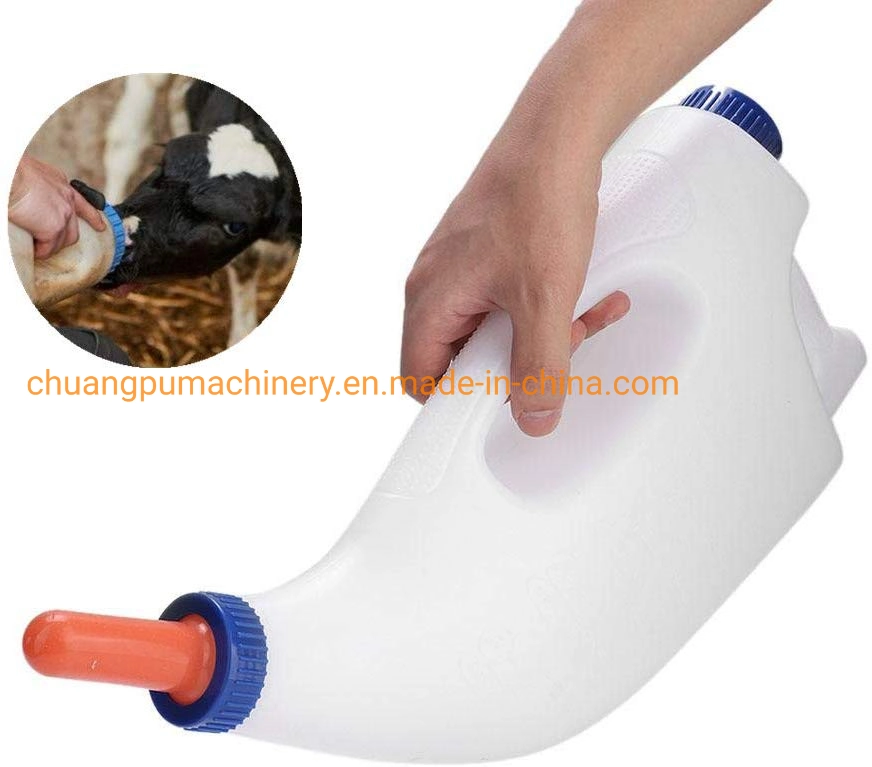 Plastic Calf Feeding Pot with Rubber Nipple