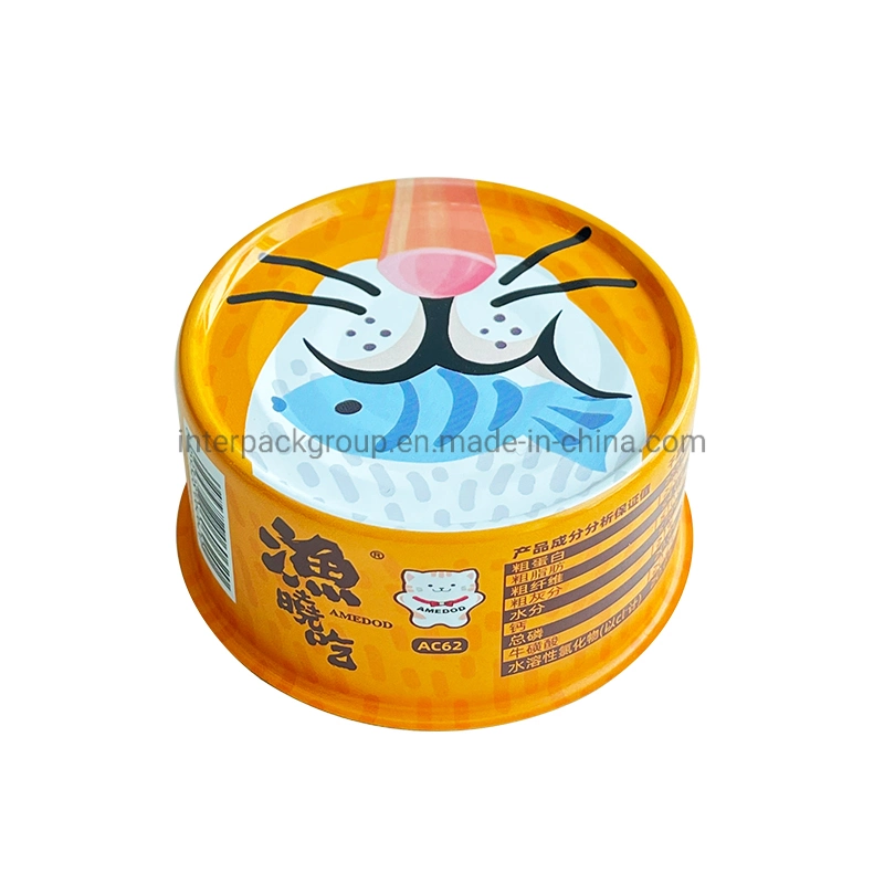 634# Pet Food Tin Can Little Tin Box for Food Manufacturer with Easy Open Lid