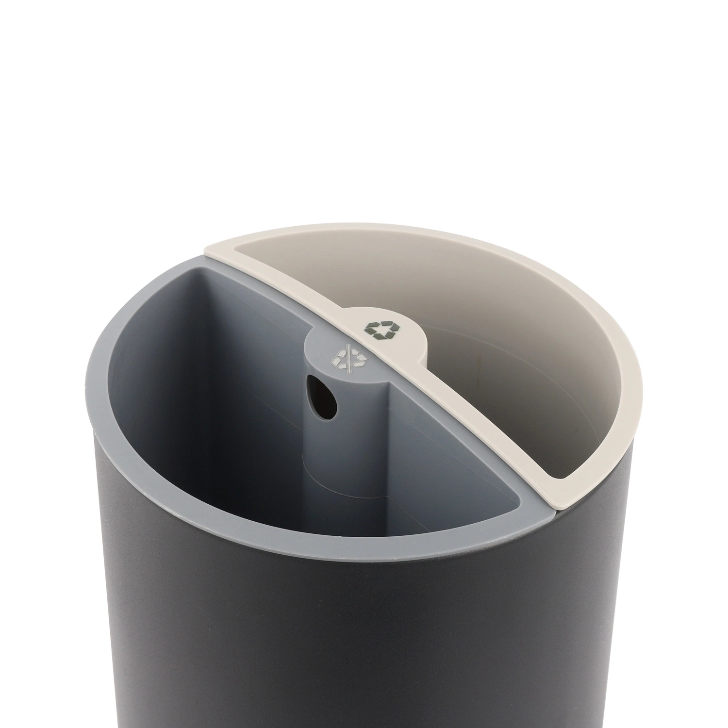 Double Layer Twin Trash Can with 2 Inner Bin 5L+5L