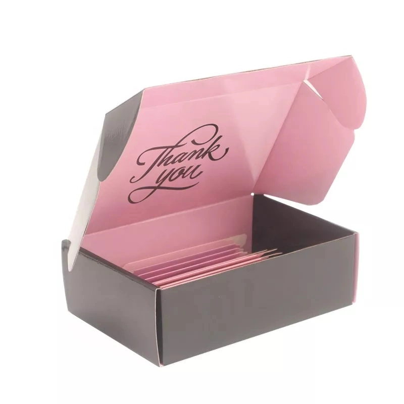 Factory Custom Logo Printing Folding Flat Corrugated Packaging Shipping Mailer Paper Box Shoes Clothing Garment Packaging Box