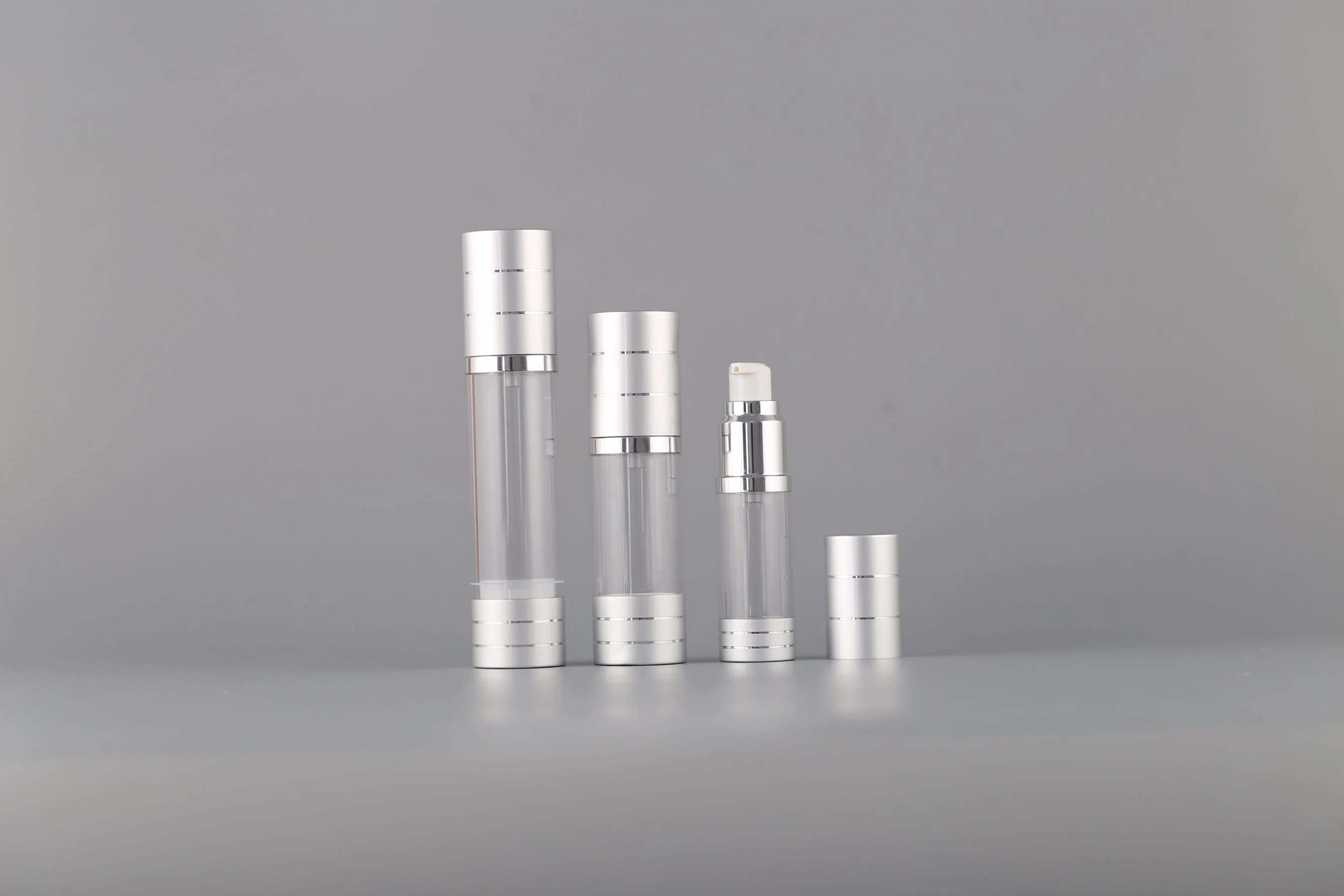 Airless Flaschen Silber Farbe Lotion Flasche Hautpflege Produkt für Kosmetik