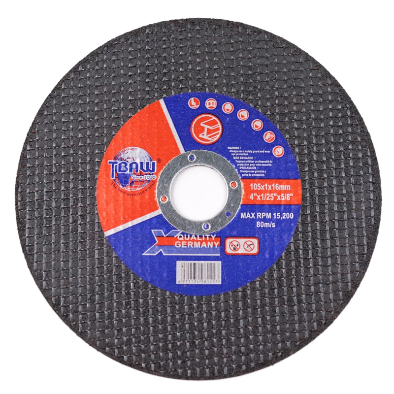 China Factory 4 Inch105*1.0*16mm Ultra Thin Abrasive Cutting Wheel Power Tool Accesorio for Metal Grinder