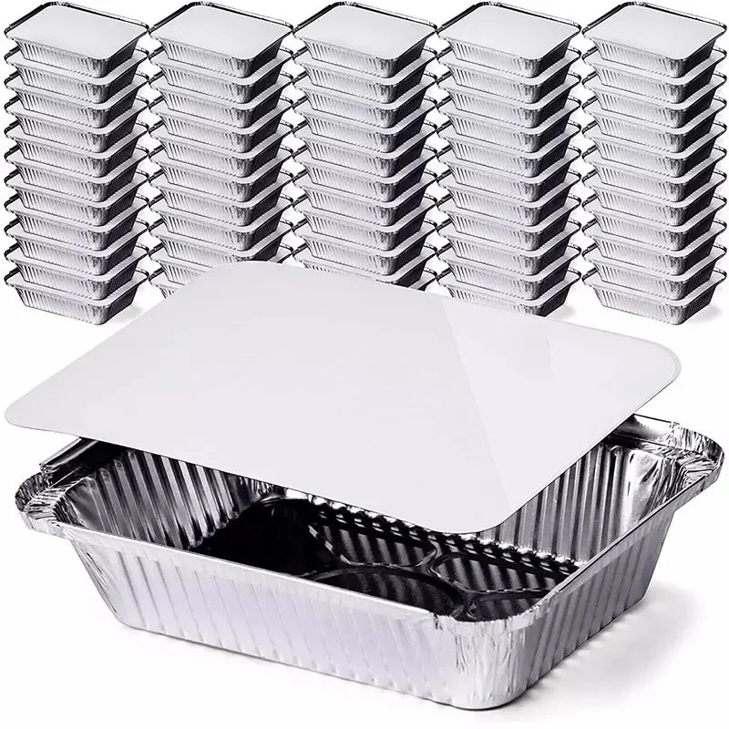 Aluminum Foil Food Storage Boxes with Aluminum Foil Lids