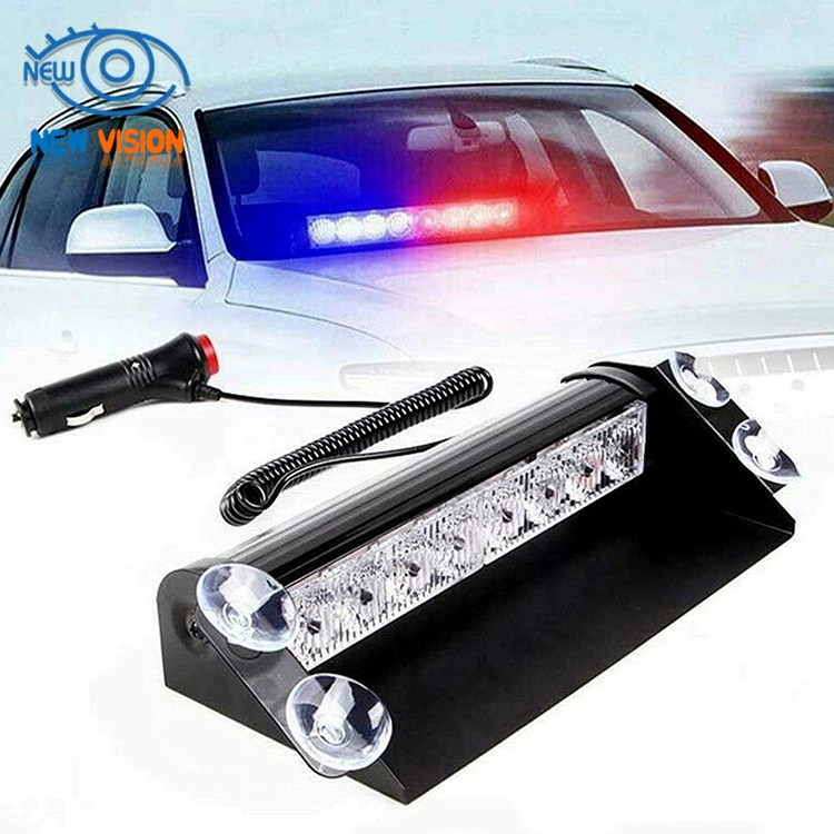 High Power LED Suction Cup Lamp Flash Emergency Vehicles Trucks Traffic Advisor Multi-Function Strobe Warning Light