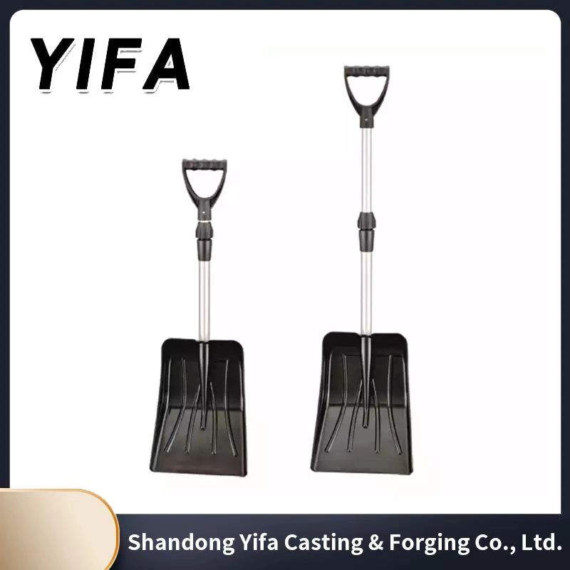 Plastic Snow Shovel Multifunctional Farming Spade with Long Wooden Fiberglass Handle