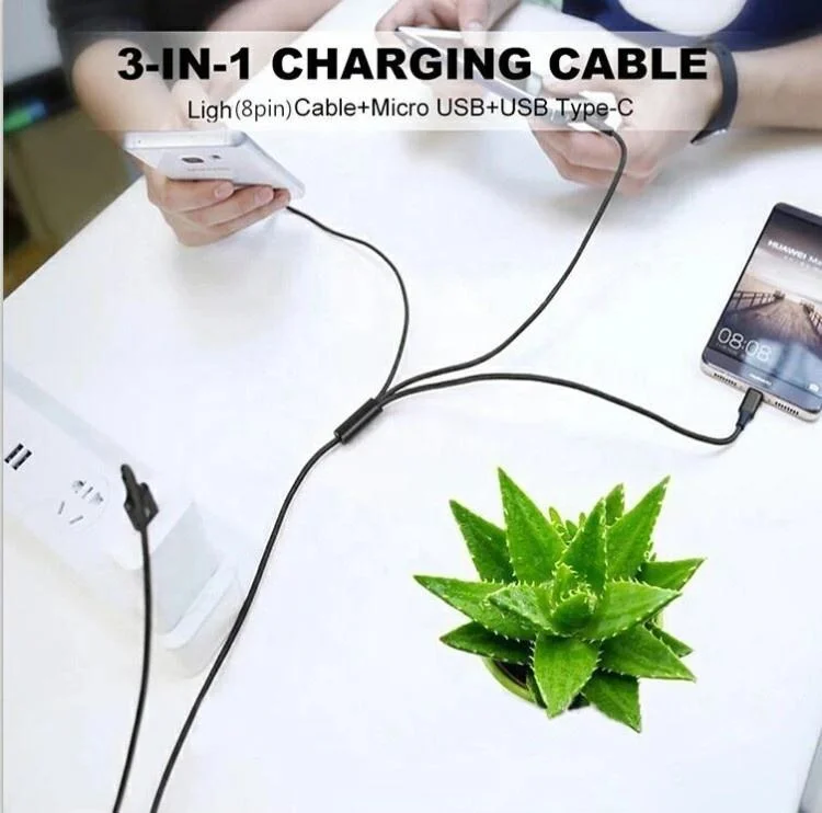 Charger Cable Micro USB 8pin Type C Fast Charging Data Cable