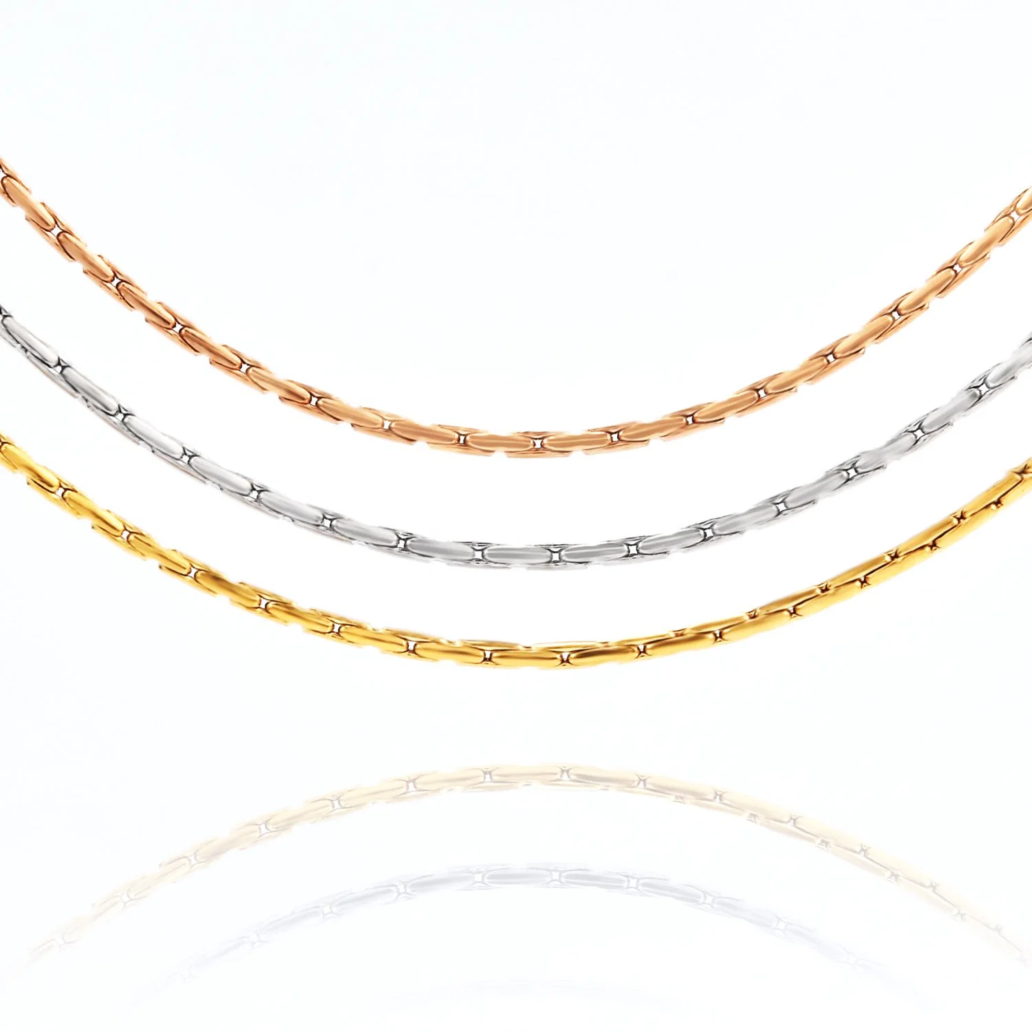 سبورة من الفولاذ المقاوم للصدأ مطلية بالذهب صنع كابل سلسلة عقد بوسطن مجوهرات أزياء Anklet