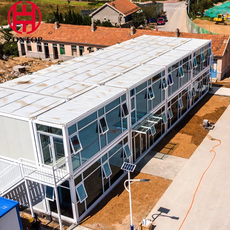 Excellent Luxury Stainless Steel Structure Sales Office Prefab Container House