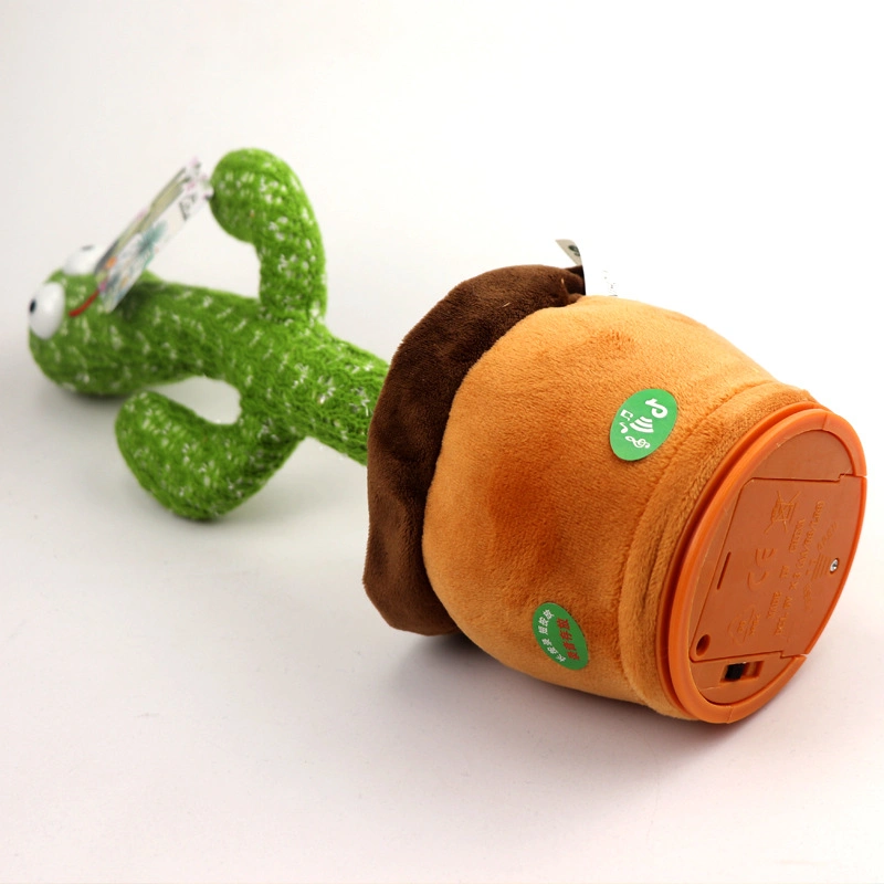 Dancing Cactus Repeats, Adjustable Volume Talking Cactus Toy