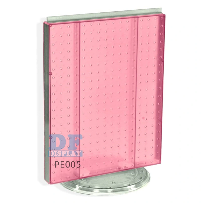 Suporte Pegboard Organizador rotativo acrílico Ecrã portátil Pegboard com Pegboard