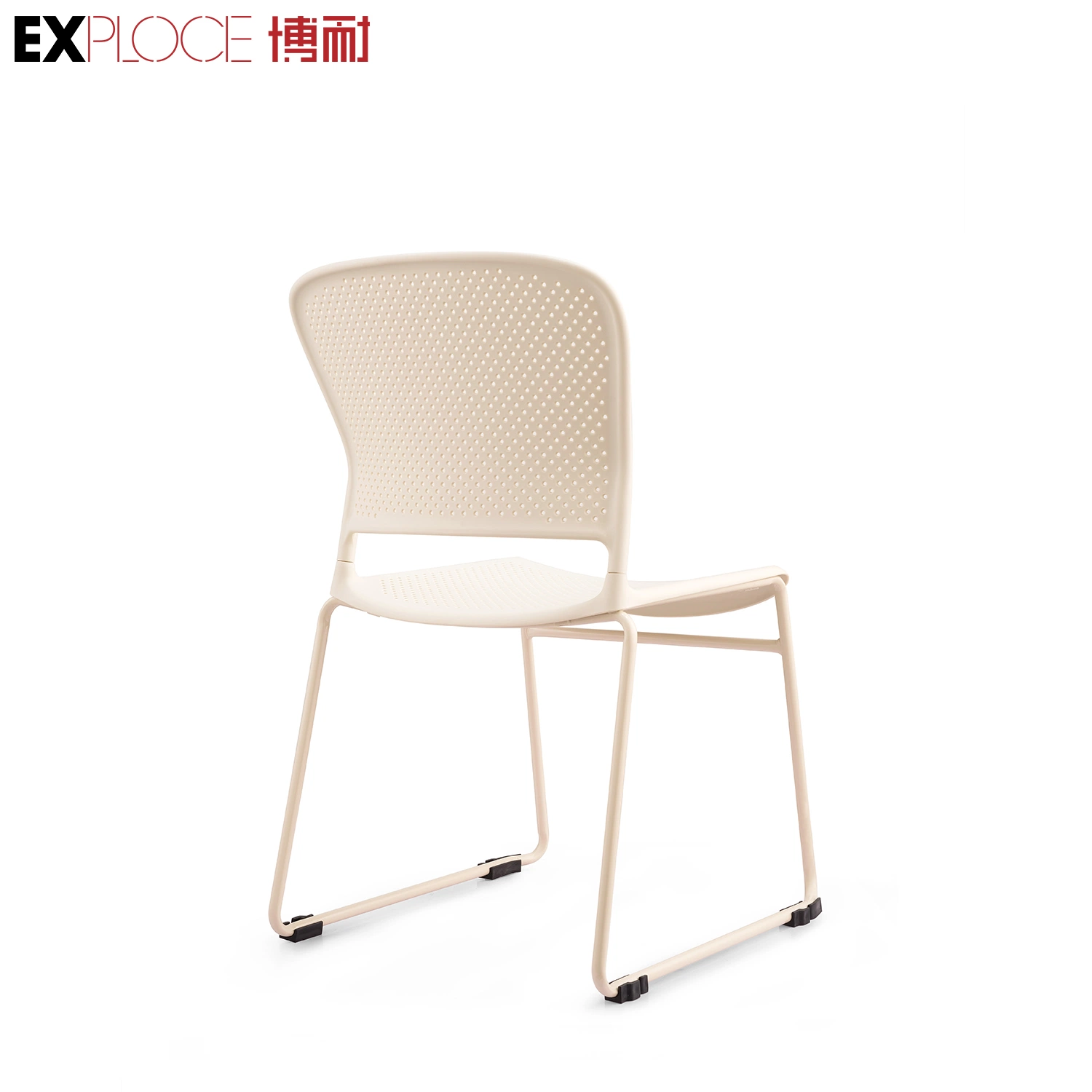 School Restaurant Plastic Dining Foldable Stackable Office Electroplated Solid Steel Leg Wholesale/Supplier Study Outdoor Lecture Chairs