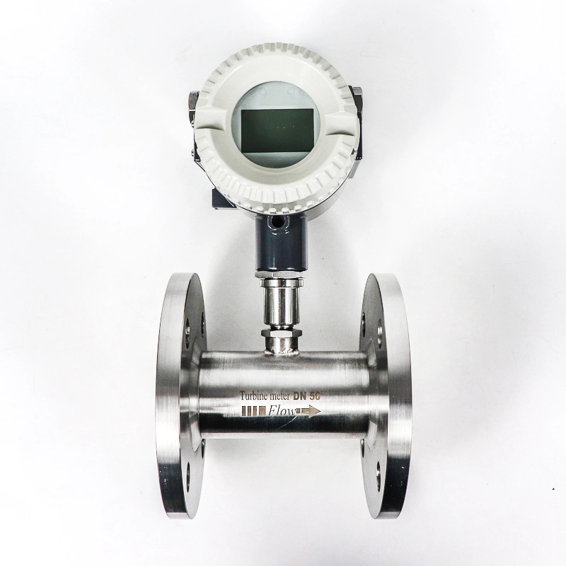 DN50 DN65 DN80 DN100 DN125 High Accuracy Turbine Flow Meter Water Indicated Meter Hydraulic Oil Gasoline Kerosene Diesel