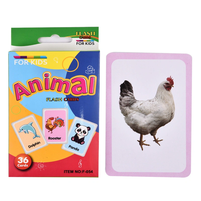 Factory Supply 36 PCS Color Learning Flash Card for Kids